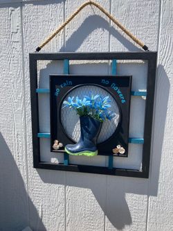 Large hanging wooden sign