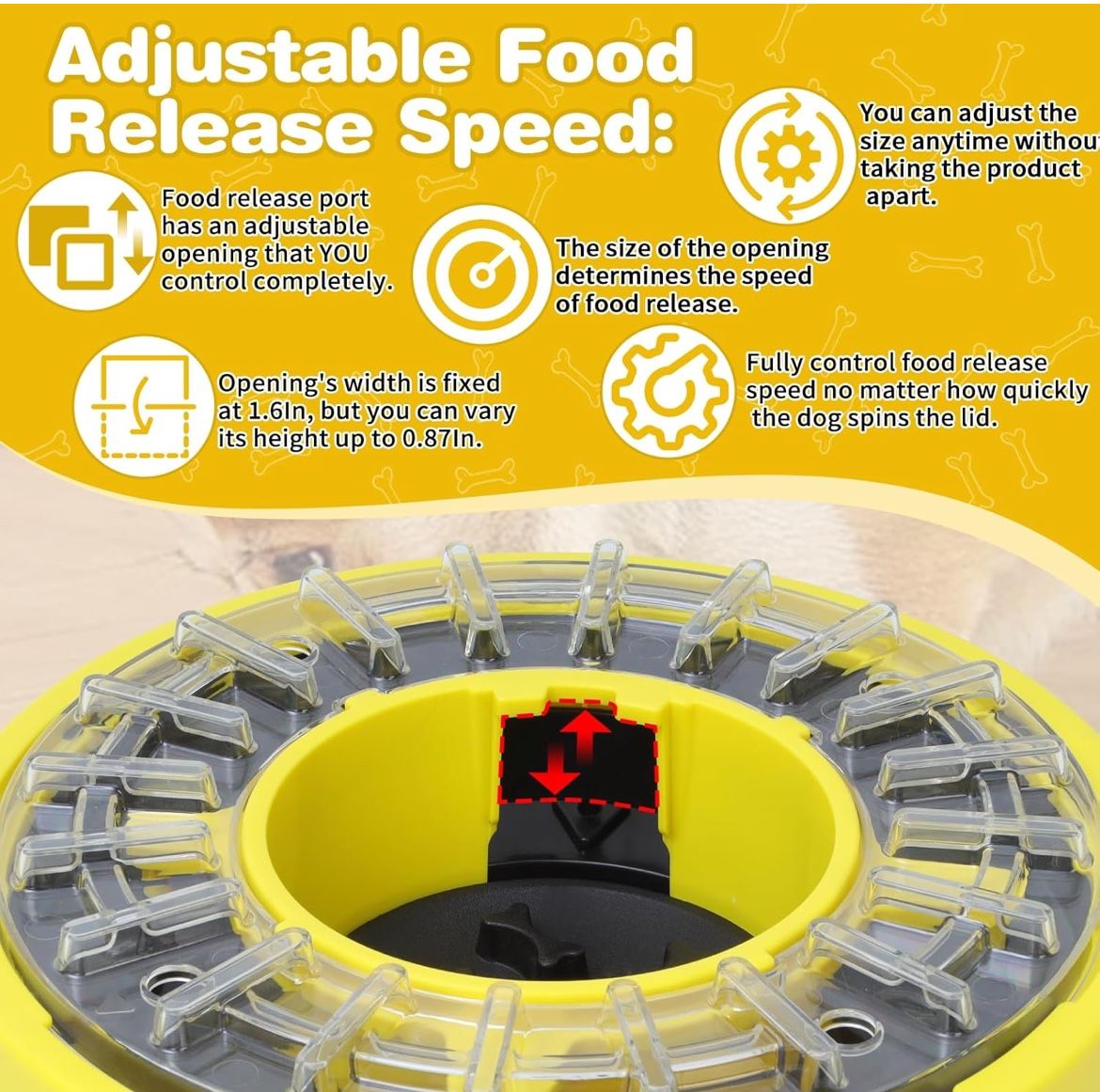 Dog Puzzle Toy Feeder Rotate Bowl