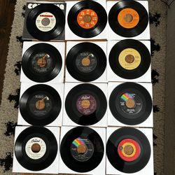 49x 45rpm Vinyl Records Collection | Modern Rock, Pop, Motown, Country, Classic Rock