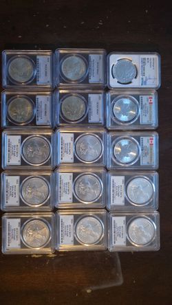 15 / 1 OZ SILVER COINS