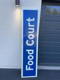 Gas Station Food Court Sign Advertising