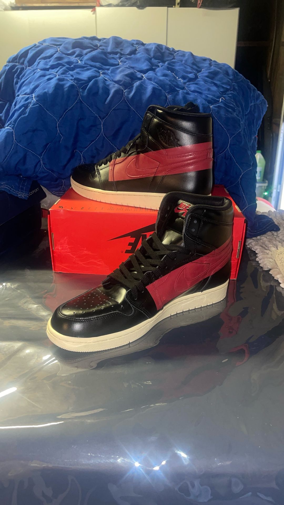 Nike Red Black Air Jordon Trainers