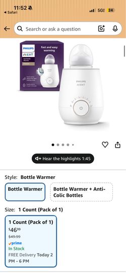 Bottle warmer