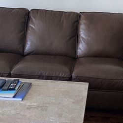 Brown Sofa,  learher