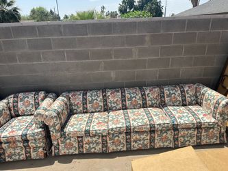 Vintage sofa and chair