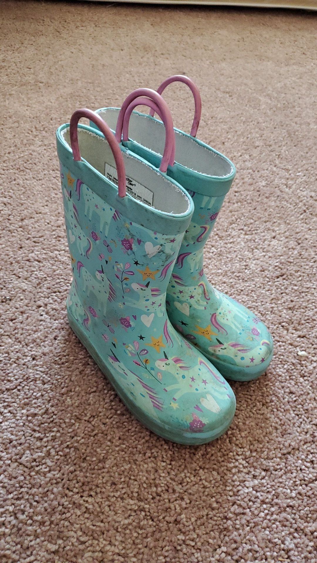 unicorn rain boots
