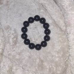 Bulk Black Beaded Bracelet