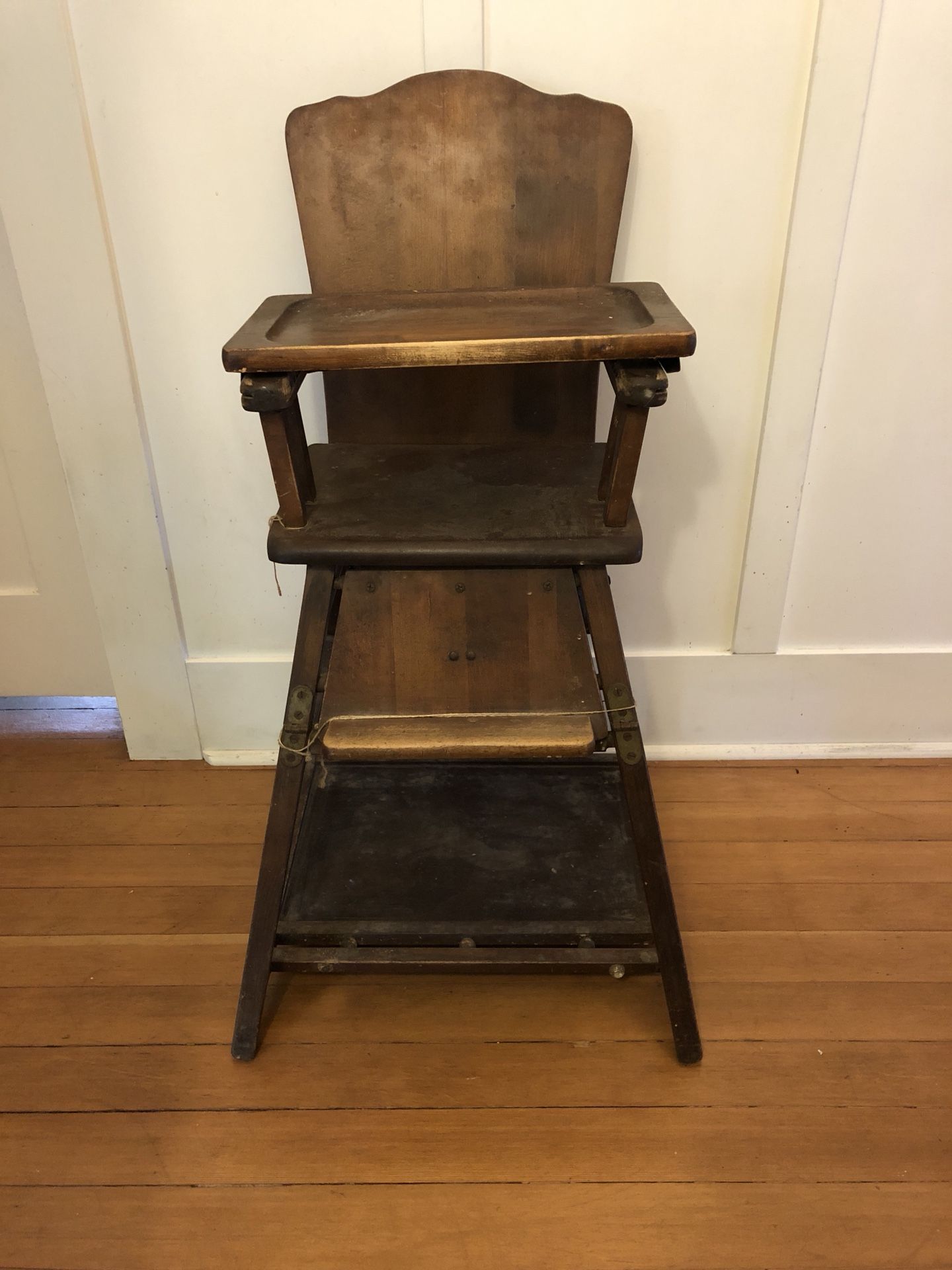 Antique High Chair Convertible
