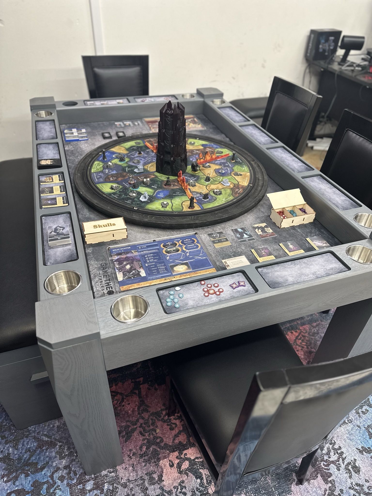 🔥 Game Theory Tables – “Origins” Greystone Gaming Table + Massive Accessory Bundle! 🔥