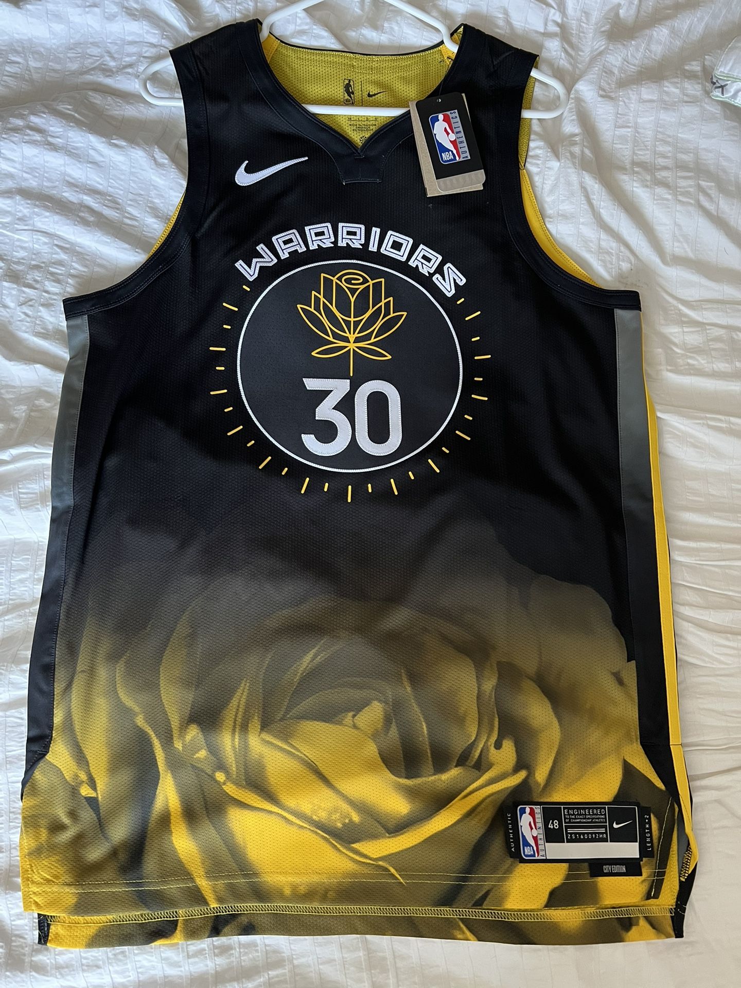 Stephen Curry Authentic Golden State Warriors Nike 22-23 City Edition Jersey 48