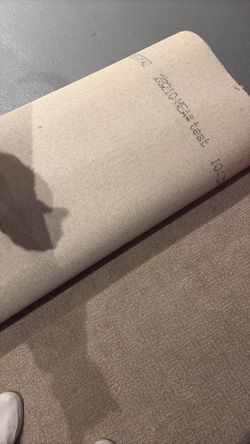 New beige carpet remnant 68”x 27 ‘