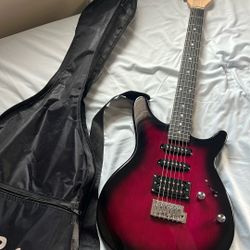 Rouge Electric Guitar+Cables+AMP+Pics 