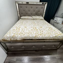 King Size Bed Frame And Mattress Set