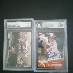 Manny Machado Baseball Card Auto Bundle PSA/DNA