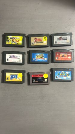 Game Boy Advance Nintendo Games 