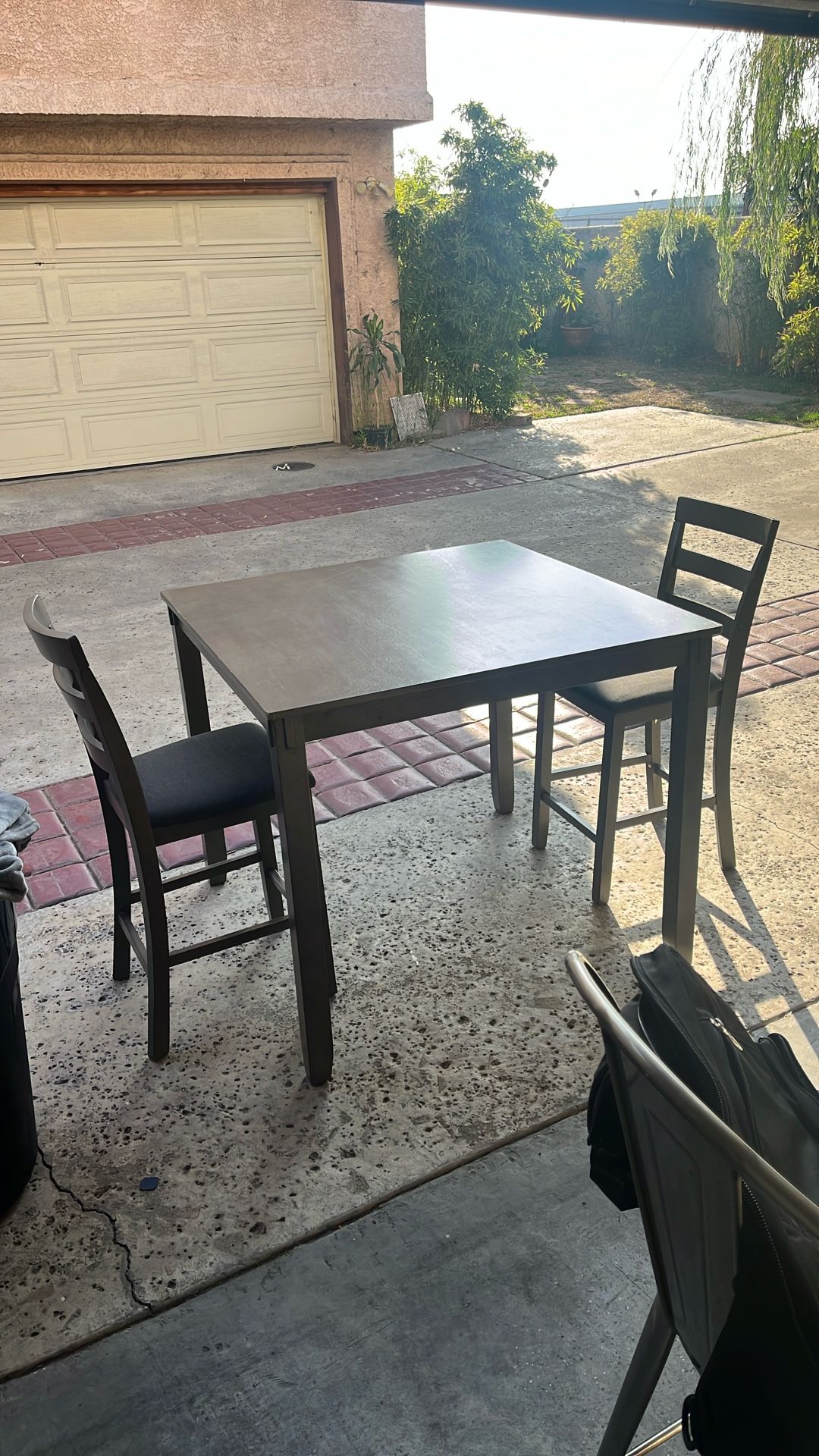 Dining table with two chairs
