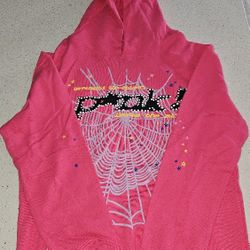 Pink Spider Hoodie Size M