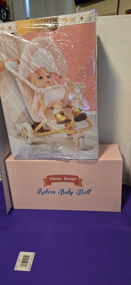 Reborn Baby monkey With stroller