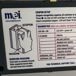 Vending Machine Bill Acceptor 