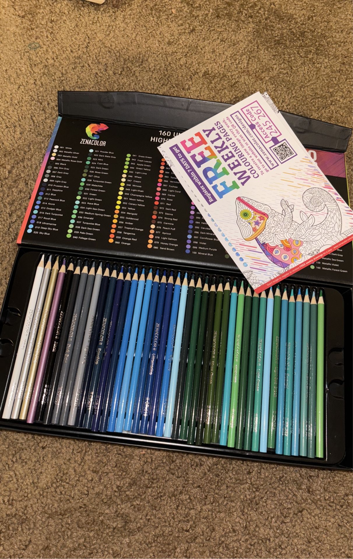 160 Color Pencils