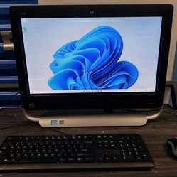 HP TouchSmart (contact info removed)t All in One TouchScreen 22" 1080P Desktop PC i3 4GB 1TB HDD Windows 11