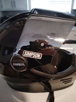 Simpson motorcycle helmet full face// large