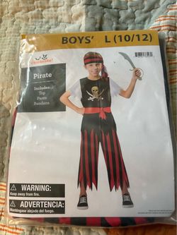 Boys' Pirate Halloween Costume Size L (10/12)