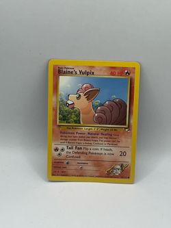 Pokemon Gym Heroes Blaine’s Vulpix Card #65