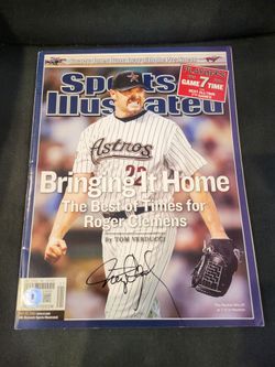 Roger Clemens signed Sports Illustrated