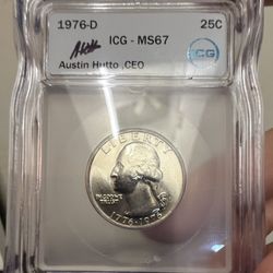 1(contact info removed) D US Bicentennial Quarter Uncirculated  (USA 200 Year Anniversary)