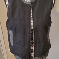 Heimish Black Quilted Vest Size Small 
