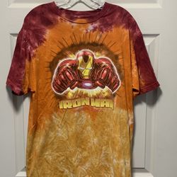 T-shirt Vintage Marvel Iron Man – Noir – Taille XL – Années 2000