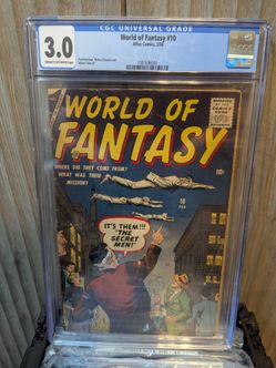 World of Fantasy #10 CGC 3.0 Atlas Comics 1958