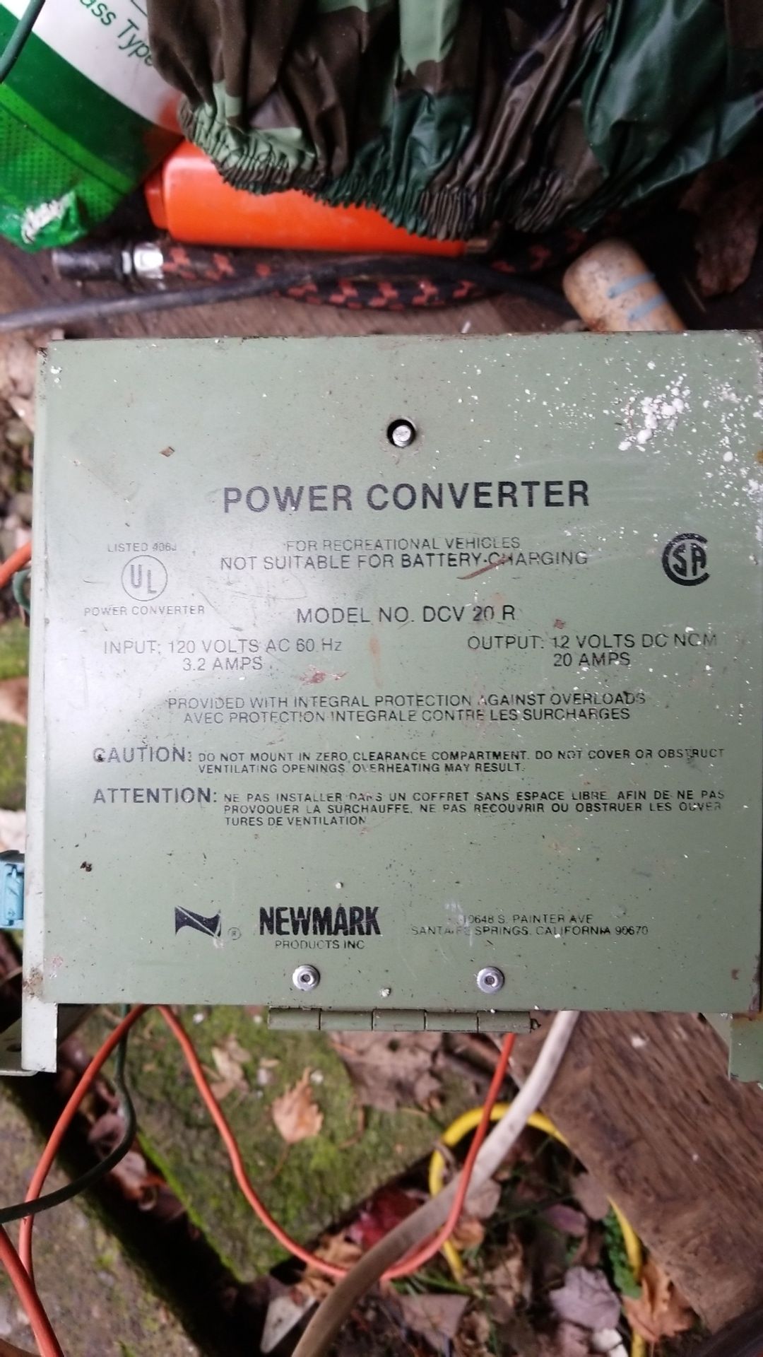 Power converter 120 in 12 volt 20 amp dc out