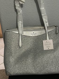 Silver Glitter Kate Spade Purse