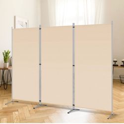 🔥Special Discount (Brand new in Box)🔥3 Panel Room Divider, 6 Ft Tall Folding Privacy Screen Freestanding Room Partition Wall Dividers, 102''W x 20''
