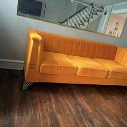 Orange sofa 