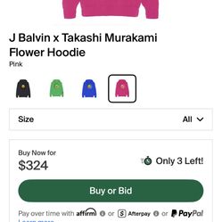 J Balvin X Takashi Murakami Flower Hoodie