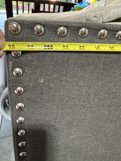 Studded headboard