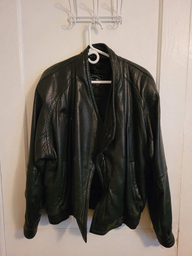 Vintage Tannery West Medium Thermolite Leather Jacket (men's)