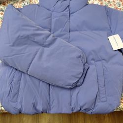 Puffer Coats Blue XS Light Brown L And XL $25