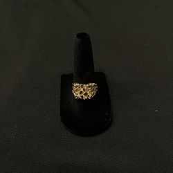 Solid Gold Nugget Ring
