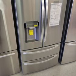LG STAINLESS STEEL FRENCH 4 DOOR REFRIGERATOR OPEN BOX ITEMS