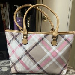 Large Plaid Purse