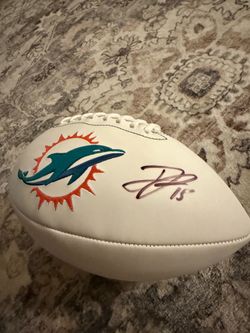 Autographed football