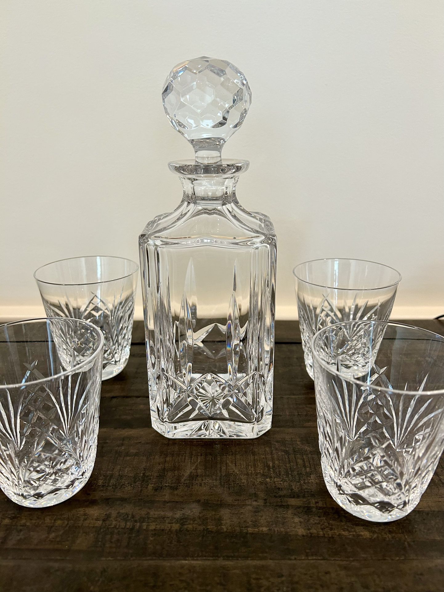 Waterford Decanter + Glass Set