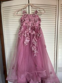 Rosa ,talla 7 de niña