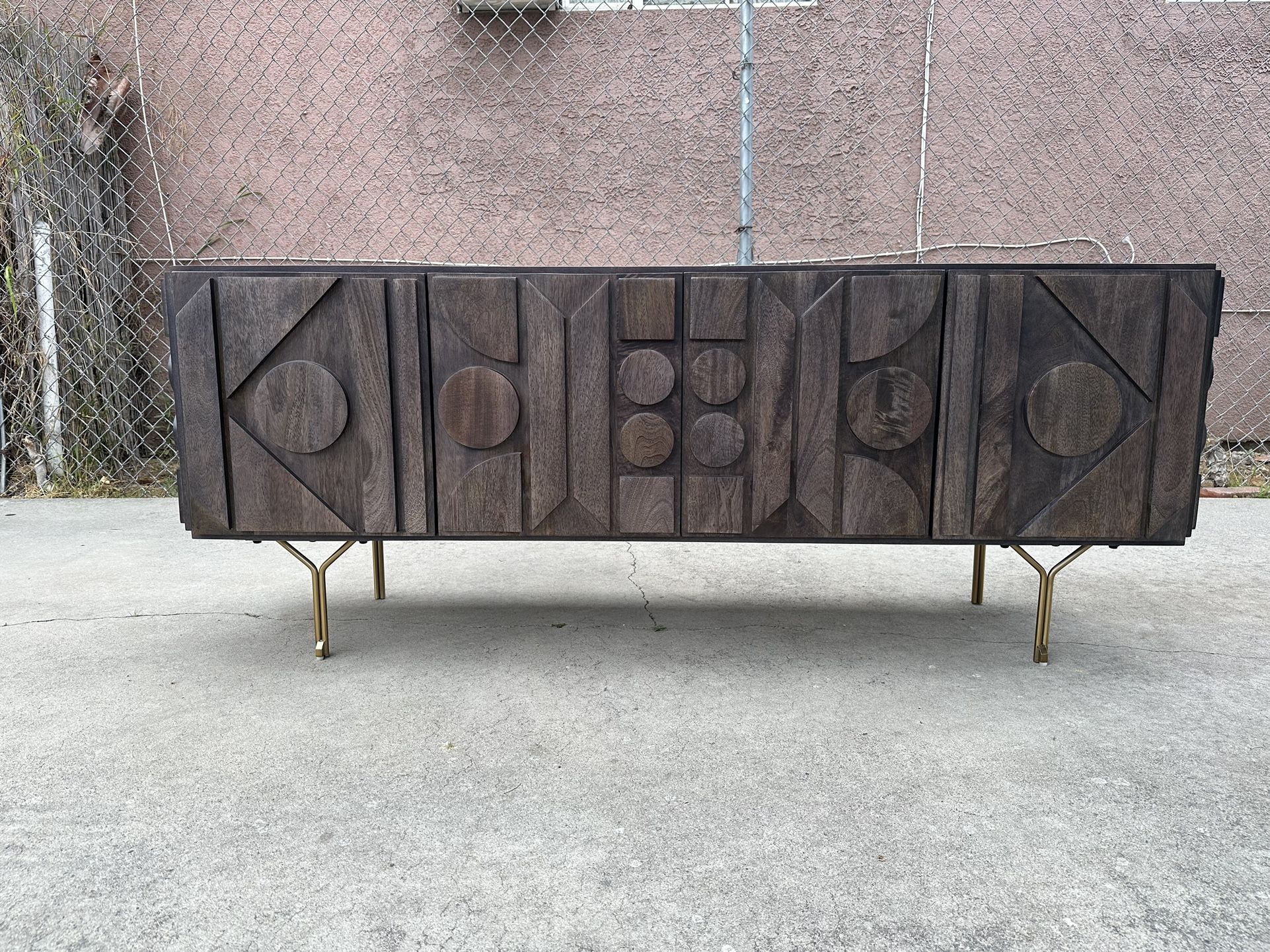 West Elm Media Console Entertainment Center Cabinet Tv Stand Sideboard Credenza