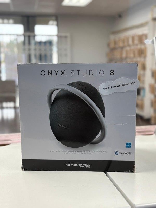 Harman Kardon Onyx Studio 8 Bluetooth Speaker New - Pay $1 To Take It Home Today and pay the rest later.