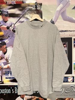 Vintage Nike Men’s Medium Mock Neck Mini Swoosh Long Sleeve Shirt Men’s Size XL  